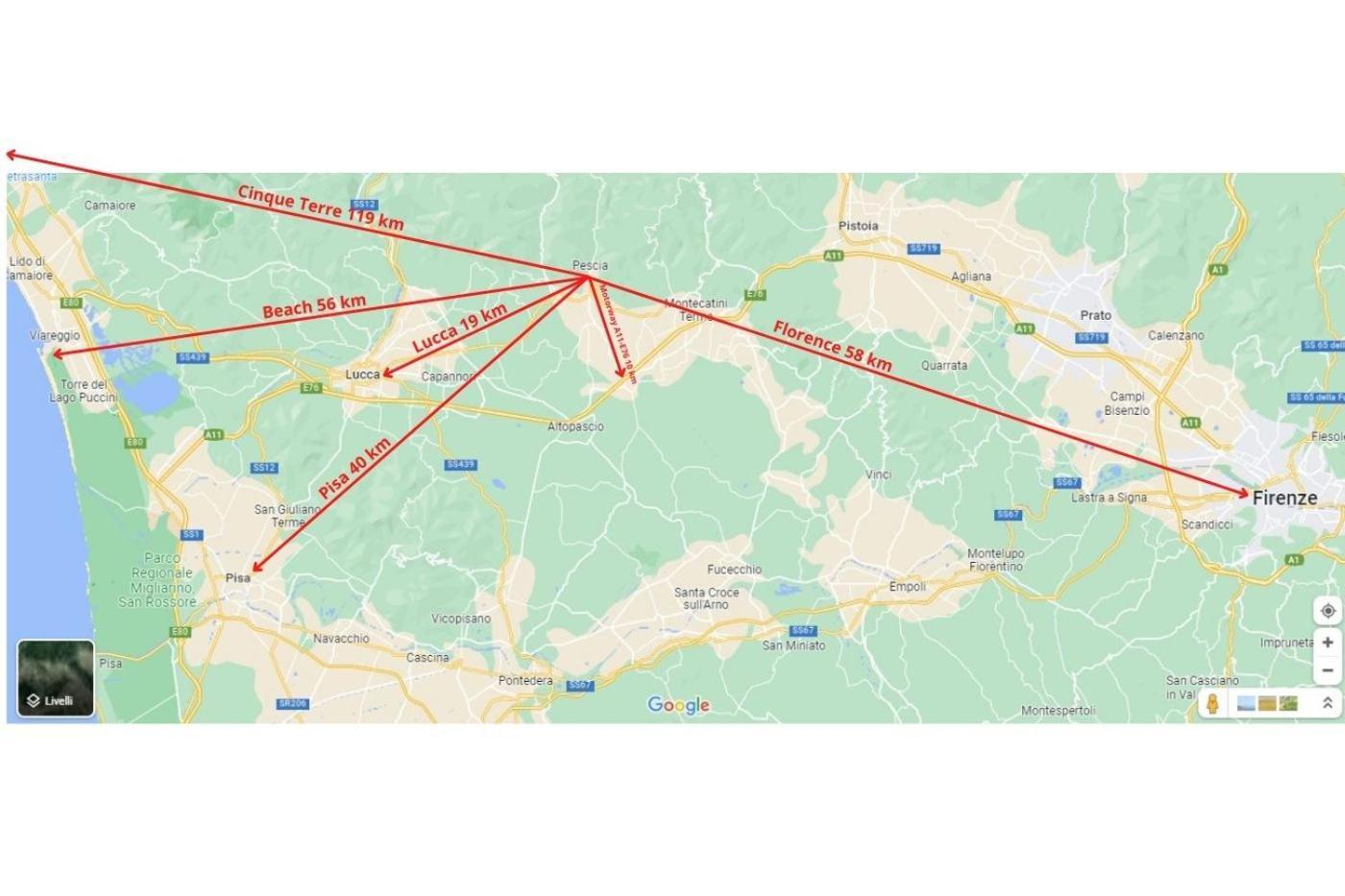 Villa Camelia Tuscany 페시아 외부 사진